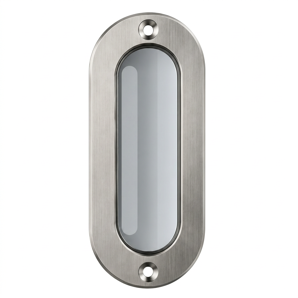 Flush shaft handle, oval