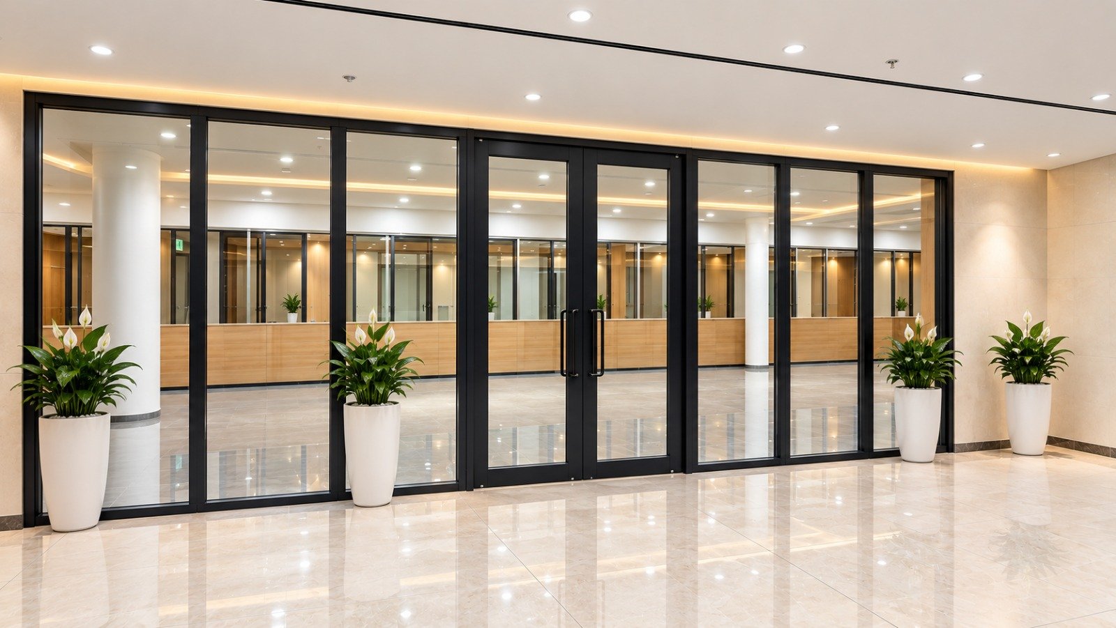 Glass Partitions installed by Srigiri International